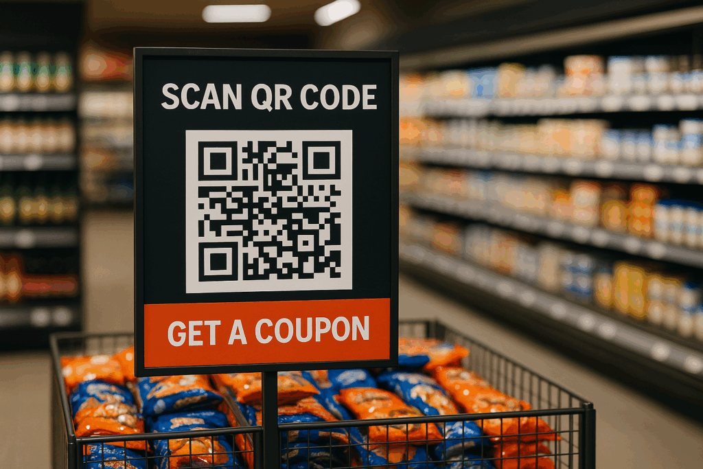 QR + kupon + cross-sell: POSM-u satış maşınına çevirin - vitrin stend displey - stand.az